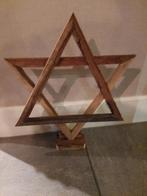 Houten kerstster davidster op voet, Diversen, Kerst, Ophalen of Verzenden