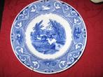 Blauw bord met jachttafereel van petrus regout lasso. Bekijk, Ophalen of Verzenden, Zo goed als nieuw