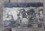 Jan Toorop (1858 - 1928) Zielegang langs oceaan 1898 nadruk, Antiek en Kunst, Kunst | Litho's en Zeefdrukken, Ophalen