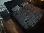 Boxspring 180x200, Zwart, Tweepersoons, Ophalen of Verzenden, Zo goed als nieuw