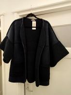 Mooi stoer suède look imitatie bont vest/jasje, Ophalen of Verzenden, Zo goed als nieuw, Maat 42/44 (L), Blauw