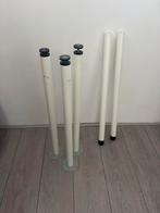 Verstelbare IKEA tafelpoten - wit, Huis en Inrichting, Ophalen, Gebruikt, 50 tot 100 cm, Rond