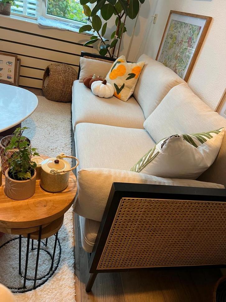 Bank, Huis en Inrichting, Banken | Sofa's en Chaises Longues, Zo goed als nieuw, 75 tot 100 cm, Ophalen