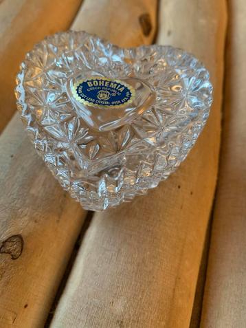 Bohemia Kristal Hart Bonbonnière beschikbaar voor biedingen