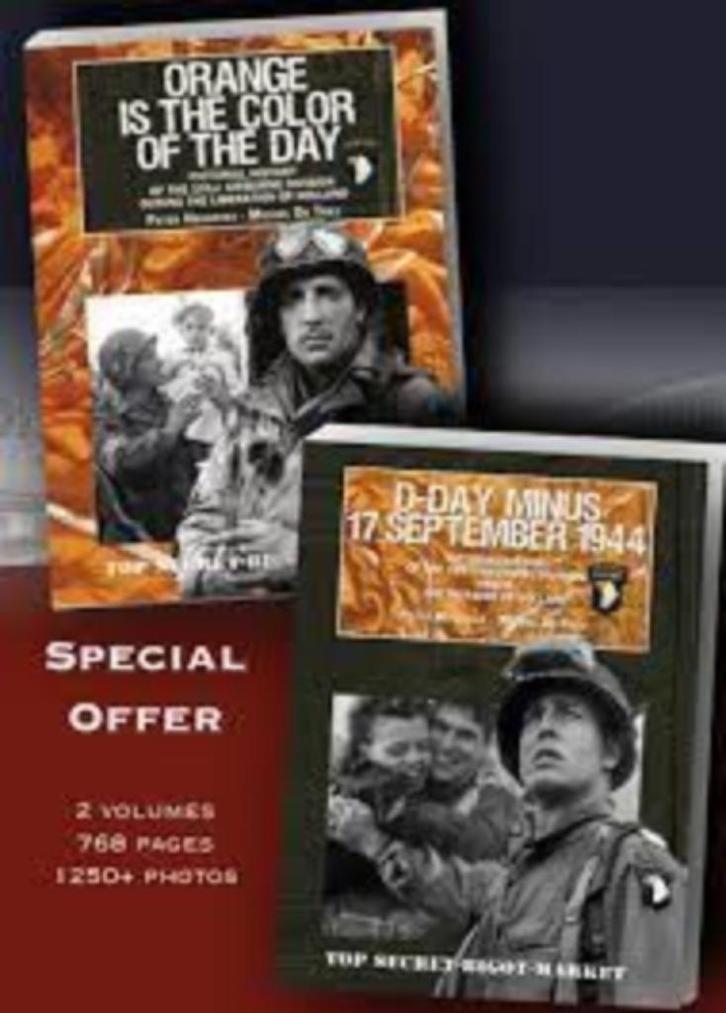 Oranje is the collor of the day  en D-Day minus 17 september, Verzamelen, Militaria | Tweede Wereldoorlog, Landmacht, Boek of Tijdschrift