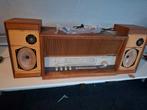 Grundig retro Radio  met speakers en antennes, Antiek en Kunst, Antiek | Tv's en Audio, Ophalen