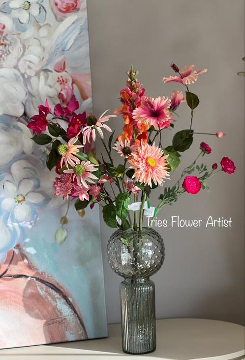 Zijden boeket Party Nieuw, Huis en Inrichting, Woonaccessoires | Kunstplanten en Kunstbloemen, Nieuw, Binnen, Verzenden
