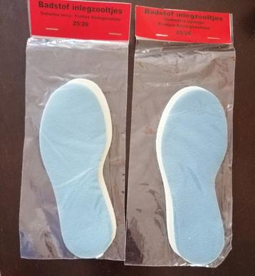 Badstof inlegzooltjes, maat: 25/26 beschikbaar voor biedingen