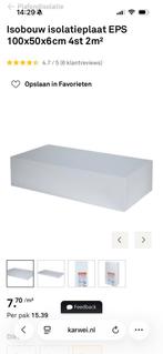 Isobouw Isolatieplaat Piepschuim 50x100x6cm (2 stuks), Ophalen, 4 tot 8 cm, Nieuw, Minder dan 5 m²