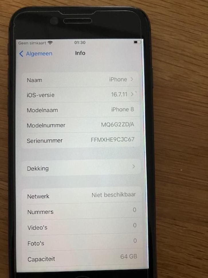 Iphone 8 64 Gb, Telecommunicatie, Mobiele telefoons | Apple iPhone, Gebruikt, 64 GB, Zwart, Ophalen of Verzenden