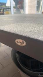 Tuintafel Hartman met glasplaat bijna Gratis!, Ophalen, Gebruikt, Rechthoekig