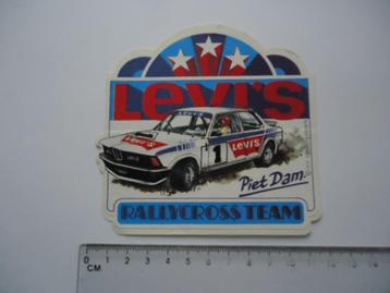 sticker oud Levis BMW autocross 1979 auto race rallycross  beschikbaar voor biedingen