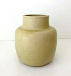 Keramiek vaas beige geel met gemêleerde kleur Mobach 3822-k, Antiek en Kunst, Ophalen of Verzenden