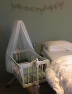 Houten wiegje incl. accessoires, Ophalen of Verzenden, Gebruikt, Wieg