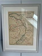 Antieke kaart - 19e eeuw - Bisdom Roermond 1561-1801, Ophalen of Verzenden, Zo goed als nieuw, 1800 tot 2000, Landkaart