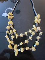 Hematiet & citrien edelstenen ketting handmade, Sieraden, Tassen en Uiterlijk, Kettingen, Ophalen of Verzenden, Zo goed als nieuw