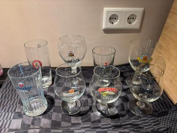 8 mooie bierglazen voor de verzamelaar beschikbaar voor biedingen