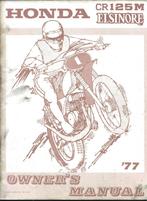 Honda Elsiore 1977 CR125 M manual, Ophalen of Verzenden, Honda