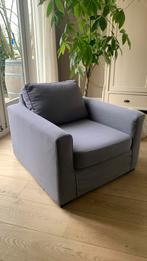 Fauteuil met afneembare wasbare hoes, Huis en Inrichting, Fauteuils, Gebruikt, 75 tot 100 cm, Ophalen of Verzenden, Stof met linnen uitstraling