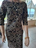 Elegante Step Jurk met Kant, Maat 38/40 (M), Zwart, Zo goed als nieuw, Knielengte