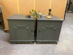 Vintage Brocante nachtkastjes SALE, Studio Larilo, Minder dan 45 cm, Zo goed als nieuw, Minder dan 55 cm