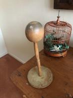 Houten pruikenkop antiek, Antiek en Kunst, Verzenden