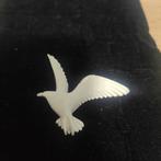 Nr7 pewter meeuw broche., Ophalen of Verzenden, Zo goed als nieuw, Overige materialen
