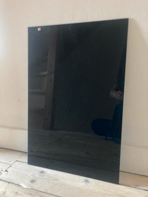 Zwart glazen glassboard magneetbord 60 x 40 cm, Huis en Inrichting, Woonaccessoires | Memoborden, Gebruikt, Ophalen