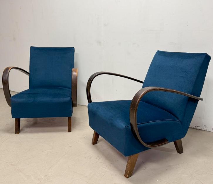 Halabala fauteuils | Fauteuil | Loungestoel | Relaxstoelen, Huis en Inrichting, Fauteuils, Hout, Stof, 50 tot 75 cm, 75 tot 100 cm