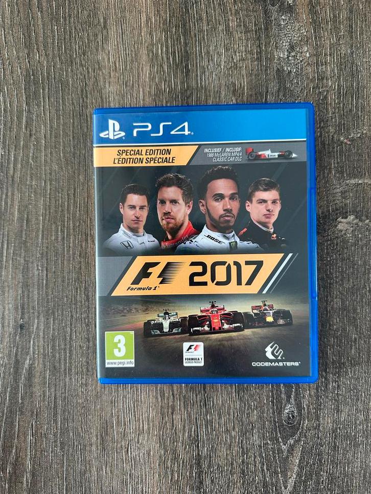 F1 2017 Playstation 4 spel, Spelcomputers en Games, Games | Sony PlayStation 4, Gebruikt, Racen en Vliegen, 1 speler, Vanaf 3 jaar