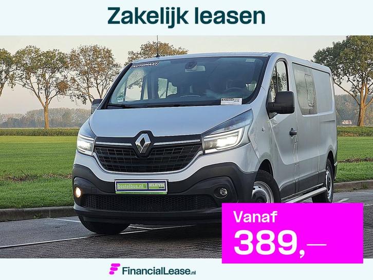 RENAULT TRAFIC 2.0 DCI l2 dubbel cabine nap, Auto's, Bestelauto's, Bedrijf, Lease, Financial lease, ABS, Airconditioning, Centrale vergrendeling