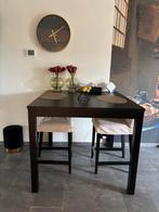 Bartafel met 2 barkrukken, Huis en Inrichting, Barren, Ophalen, Zo goed als nieuw