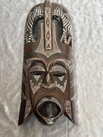 Hout uitgesneden Keniaans masker met Zebra’s, Ophalen of Verzenden