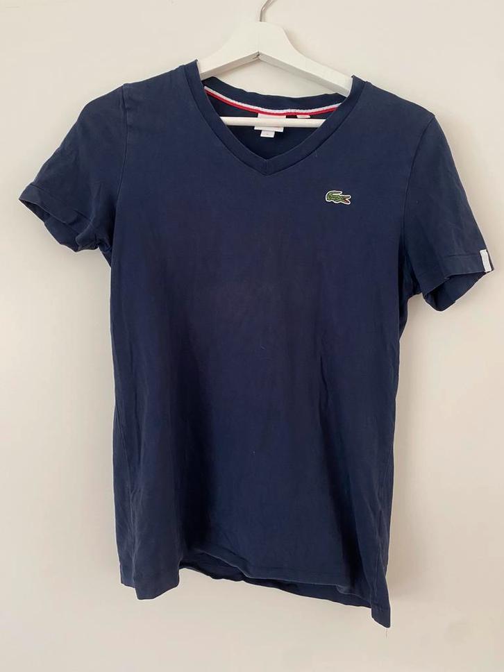 Lacoste Live shirt S Donkerblauw, Kleding | Heren, T-shirts, Zo goed als nieuw, Maat 46 (S) of kleiner, Blauw, Ophalen of Verzenden