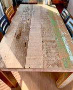 Eettafel Matchbox met 4 Stoelen afm. 200x100cm, Ophalen, Gebruikt, 50 tot 100 cm, 150 tot 200 cm