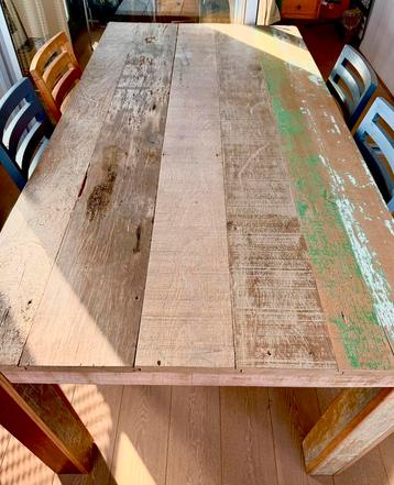 Eettafel Matchbox met 4 Stoelen afm. 200x100cm beschikbaar voor biedingen