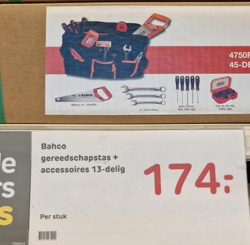 BAHCO professioneel gereedschap incl tas   beschikbaar voor biedingen