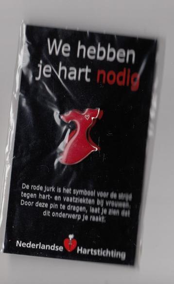 Nederlandse Hartstichting Hart pin beschikbaar voor biedingen