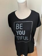 Nieuw/zwart t shirt-top met tekst glitters/Intown/L, Kleding | Dames, Zwart, Maat 42/44 (L), Nieuw, Ophalen of Verzenden