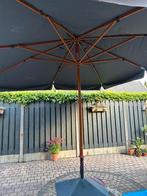 Luxe tuin parasol - 4x4m, hout, inklapbaar, Ophalen