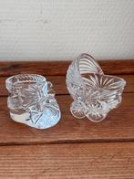 Vintage glazen schoentje & kinderwagen, Ophalen of Verzenden