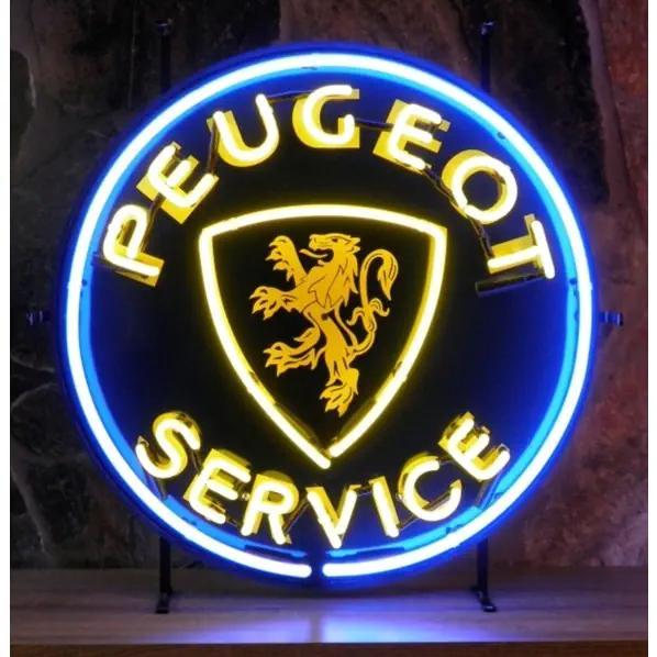 Peugeot Service neon - nieuw - bij Bennies Fifties, Verzamelen, Merken en Reclamevoorwerpen, Nieuw, Lichtbak of (neon) lamp, Ophalen
