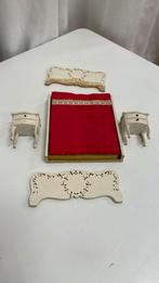 Bed twee nachtkastjes Lundby, Ophalen of Verzenden, Gebruikt, Poppenhuis