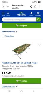 Veldbedden, Caravans en Kamperen, Kampeeraccessoires, Ophalen of Verzenden, Gebruikt