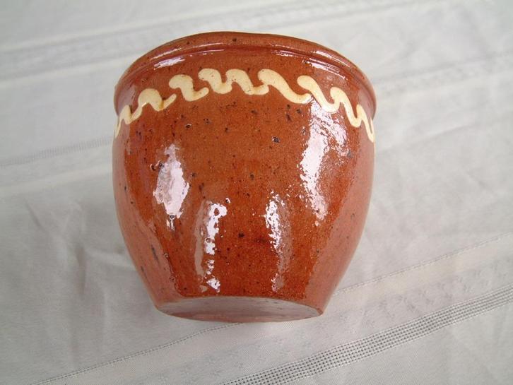 Gave Workumer aardewerk bloempot nr.7., Verzamelen, Overige Verzamelen, Gebruikt, Ophalen of Verzenden