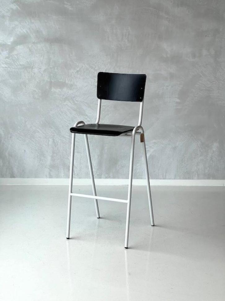 Retro barkruk nieuw kruk stool kookeilandkruk barstool, Huis en Inrichting, Barkrukken, Nieuw, 60 tot 90 cm, Hout, Kunststof, Leer