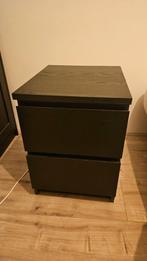 2 Ladekastjes/nachtkastjes Malm Ikea, Huis en Inrichting, Kasten | Ladekasten, Ophalen, 1 of 2 laden, 50 tot 100 cm, Zo goed als nieuw