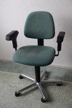Vintage bureaustoel Dauphin, armleuningen, rug verstelbaar, Ophalen, Gebruikt, Groen, Bureaustoel