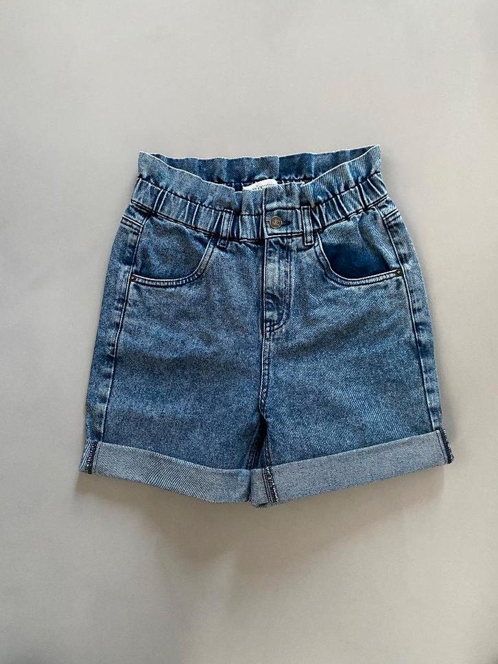 Co'Couture Ray denim short, kleur blue, maat XS; ZGAN, Kleding | Dames, Broeken en Pantalons, Zo goed als nieuw, Maat 34 (XS) of kleiner