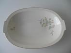 Regout broodschaal grijs/rode bloem, Antiek en Kunst, Antiek | Servies los, Ophalen of Verzenden